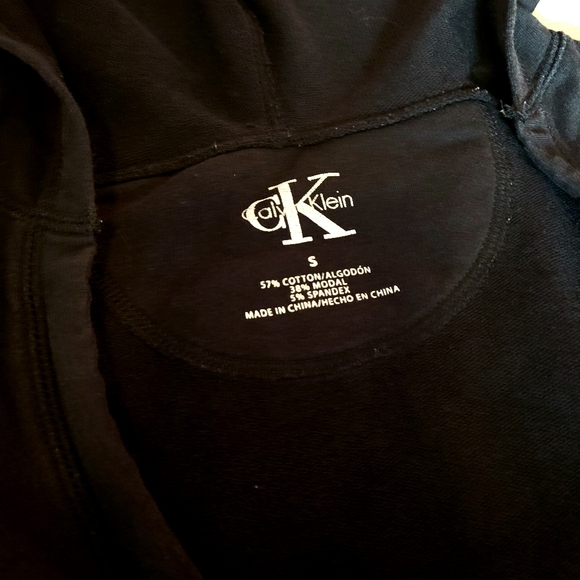 Calvin Klein Performance Women's Black V Neck Pullover Sweatshirt Hoodie Small - Picture 3 of 7